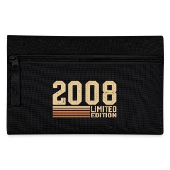 Born in 2008 Birthday - 2008 Vintage 2008 Gift - Pencil Case - black - Front