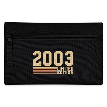 Jahrgang 2003 Geburtstag - 2003 Jahrgang 2003 Geschenk - Federtasche - Schwarz - Vorne