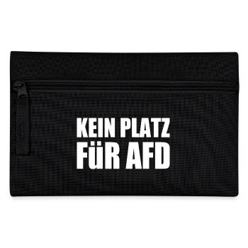 kein platz für afd - Federtasche - Schwarz - Vorne