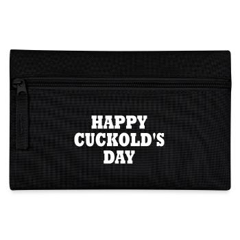 Cuckold - happy cuckold's day - Federtasche - Schwarz - Vorne