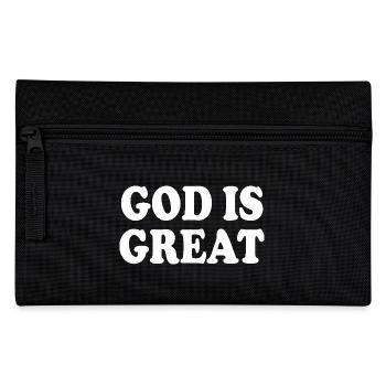 god is great - Federtasche - Schwarz - Vorne