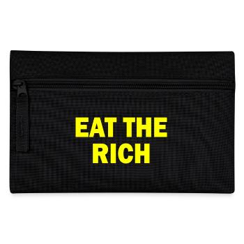 Eat the rich - Federtasche - Schwarz - Vorne