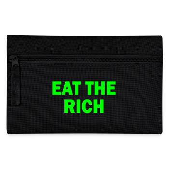 Eat the rich - Federtasche - Schwarz - Vorne