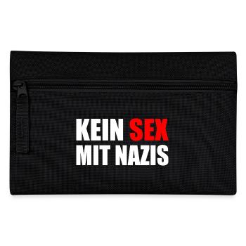kein sex mit nazis - Federtasche - Schwarz - Vorne