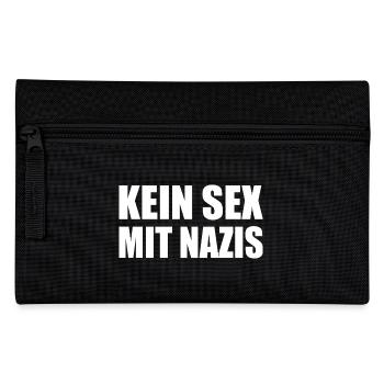 kein sex mit nazis - Federtasche - Schwarz - Vorne