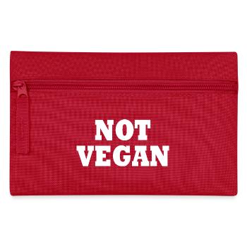 Not vegan - Federtasche - Rot - Vorne