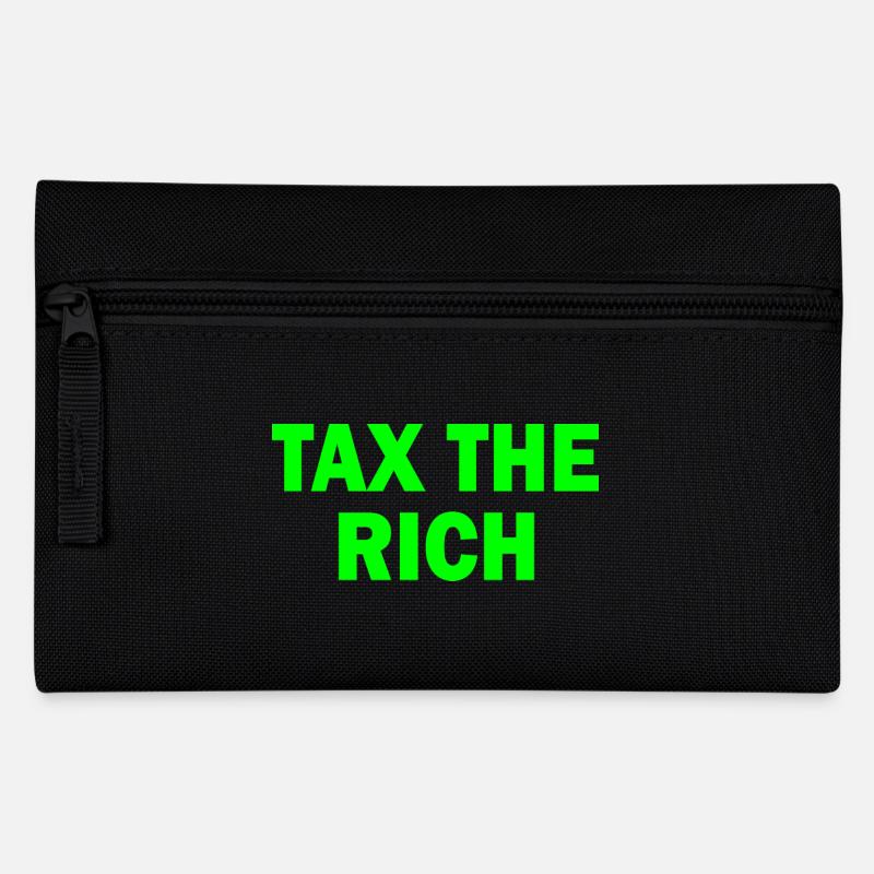 Tax the rich - Federtasche - Schwarz