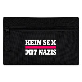 kein sex mit nazis - Federtasche - Schwarz - Vorne