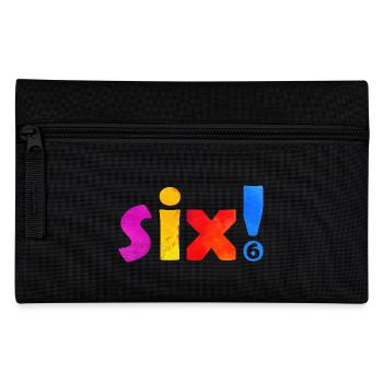 SIX 6 YEARS 6TH BIRTHDAY - Pencil Case - black - Front