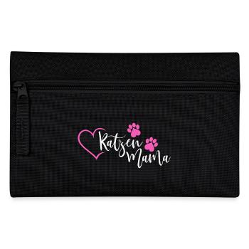 Katzenmama Katzen Mama - Federtasche - Schwarz - Vorne
