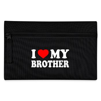 i love my brother - Pencil Case - black - Front