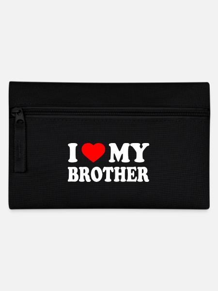 i love my brother - Federtasche - Schwarz