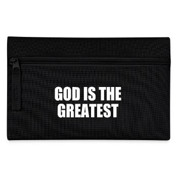 god is the greatest - Federtasche - Schwarz - Vorne