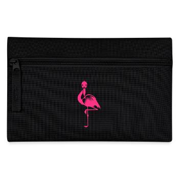Flamingo pink summer pink bird animal water bird - Pencil Case - black - Front