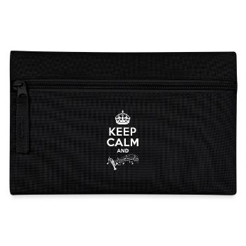 Keep Calm - Trompete - Federtasche - Schwarz - Vorne