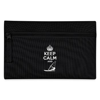 Keep Calm - Windsurfen - Pencil Case - black - Front