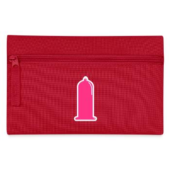 Kondom Condom Safer Sex HIV Prävention 2c - Federtasche - Rot - Vorne