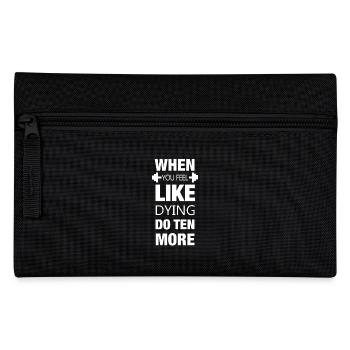 Lorsque vous vous sentez comme mourir - la formation des muscles sportifs - Trousse - noir - Devant