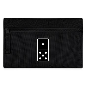DOMINO STONE 1: 5 - VARIABLE COLOR - VECTOR DESIGN! - Pencil Case - black - Front