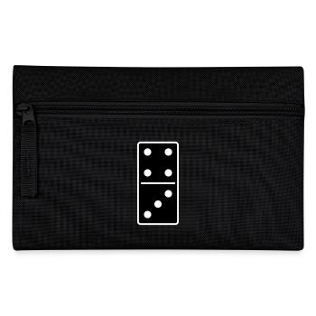 DOMINO STONE 4: 3 - VARIABLE COLOR - VECTOR DESIGN! - Pencil Case - black - Front