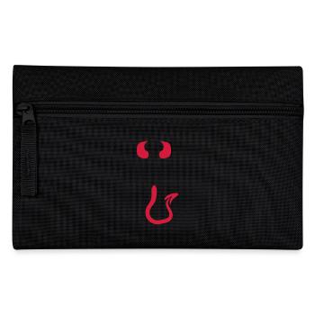 Devil Satan horns evil Dick - Pencil Case - black - Front