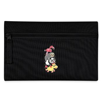Fancy Stadtmusikanten Einhorn Panda Flamingo Sloth - Federtasche - Schwarz - Vorne