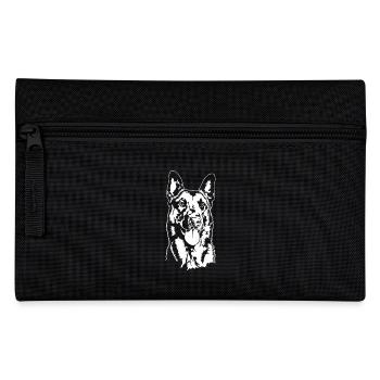Belgian Malinois Portrait Hund Hunde Wilsigns - Federtasche - Schwarz - Vorne