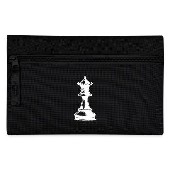 Chess Set Chess Piece White Queen - Pencil Case - black - Front