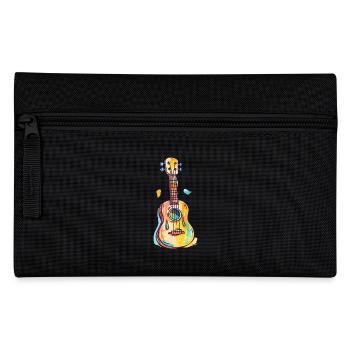 Ukulele Comic Look - Federtasche - Schwarz - Vorne