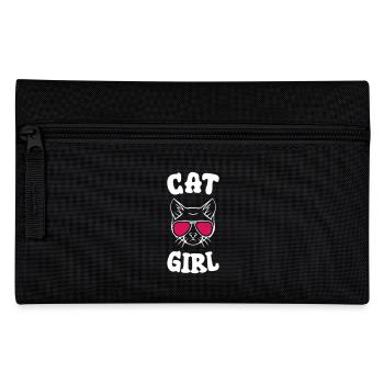 Cat Girl - Pencil Case - black - Front