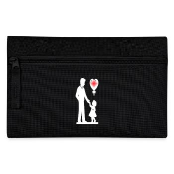 papa père papou humour blague cadeau f - Trousse - noir - Devant