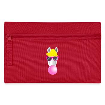 Cooles Pferd - Federtasche - Rot - Vorne