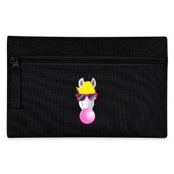 Cool horse - Pencil Case - black - Front