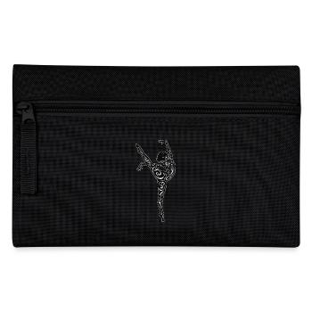 Turnerin mit Locken - Federtasche - Schwarz - Vorne