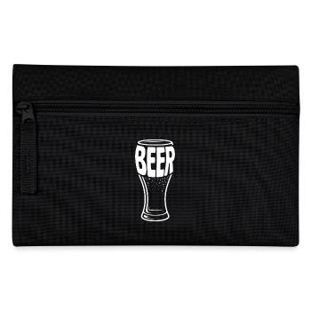 Beer - Funny Beer Logo Tshirt - Pencil Case - black - Front