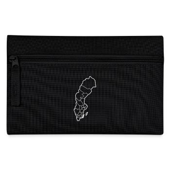 Carte de la Suède avec les pays - Trousse - noir - Devant