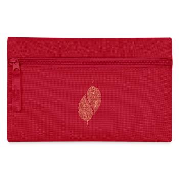 Leaves Decorative - Pencil Case - red - Front