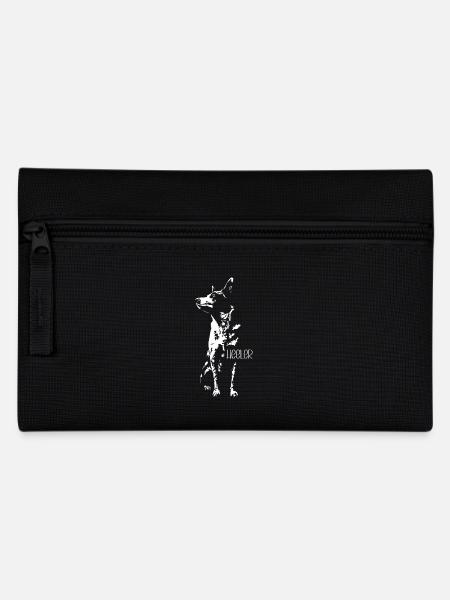 Heeler Silhouette Cattle Dog Hunde Hund Wilsigns - Federtasche - Schwarz
