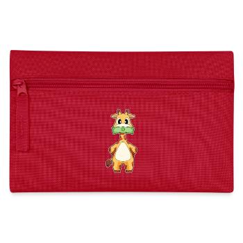 Giraffe Banknote - Federtasche - Rot - Vorne