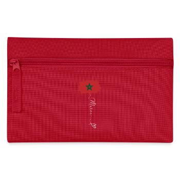 Maroc Flag Rouge Vert Emblème Pentagramme - Trousse - rouge - Devant