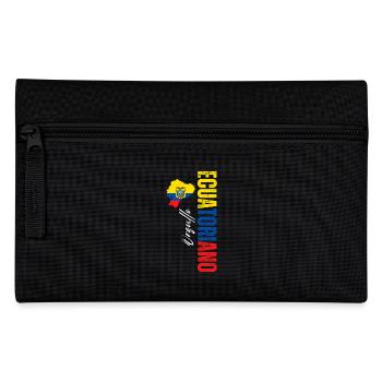 Ecuadorianischer Stolz, vertikales Design - Federtasche - Schwarz - Vorne