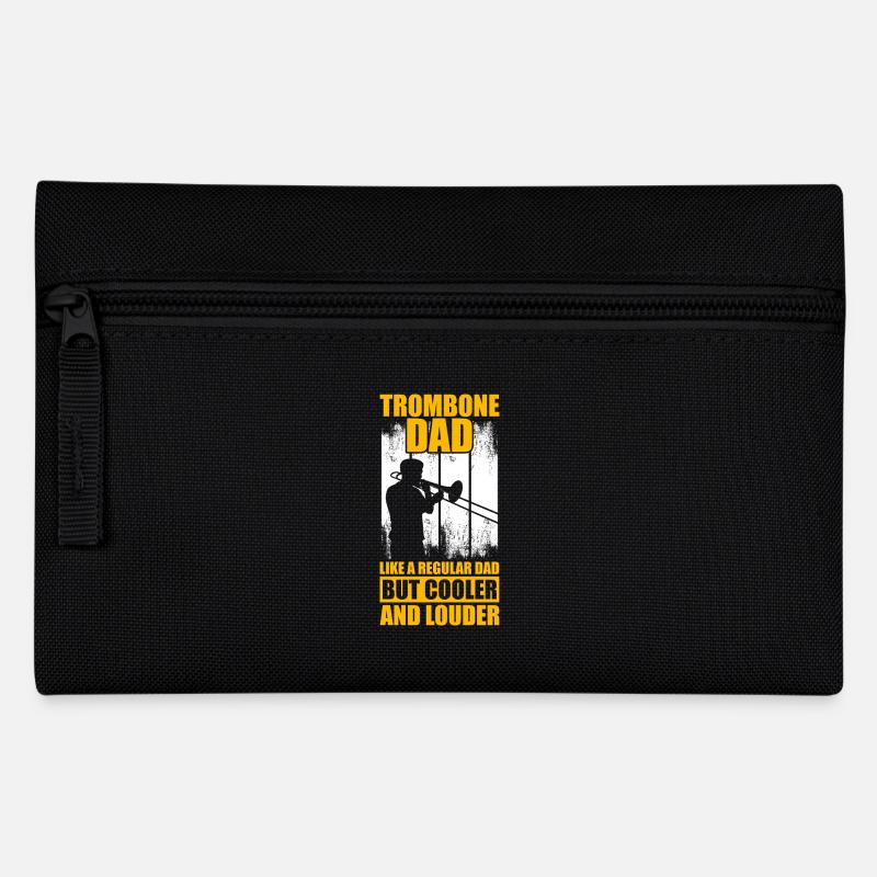 Trombone Dad Trombone Trombone Player Trombonist - Pencil Case - black