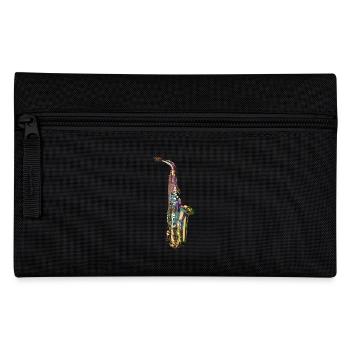 Saxofon - Federtasche - Schwarz - Vorne