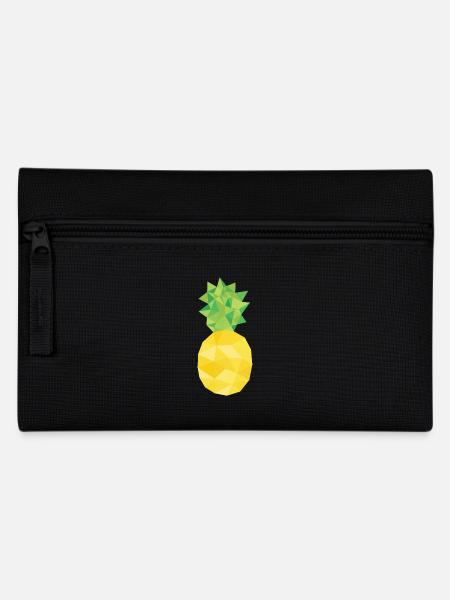 Ananas - Federtasche - Schwarz