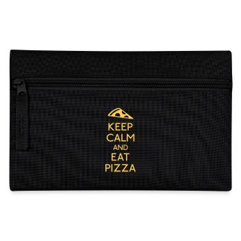 Keep Calm Pizza - Trousse - noir - Devant