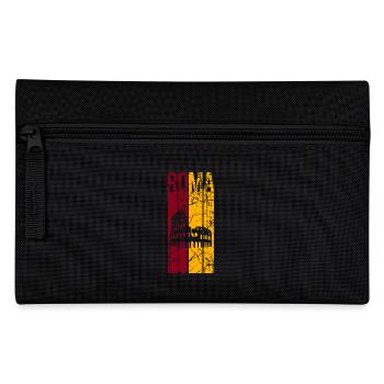 Rome t-shirt design grunge effect Roma Rom Rome - Pencil Case - black - Front