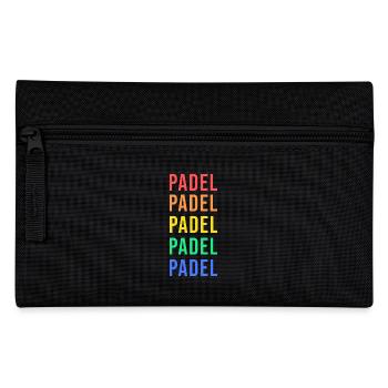 Padelspiel Tennis Padel Spruch Spieler Freizeit - Federtasche - Schwarz - Vorne