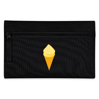 Ice Cream Vanilla Ice Cream - Pencil Case - black - Front