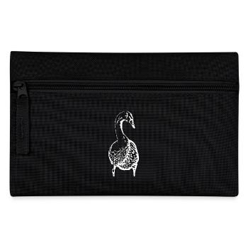 Swan White Duck Bird Goose - Pencil Case - black - Front
