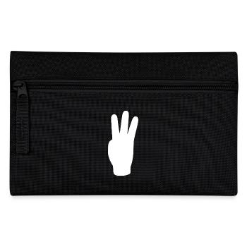 three finger greeting freedom - Pencil Case - black - Front